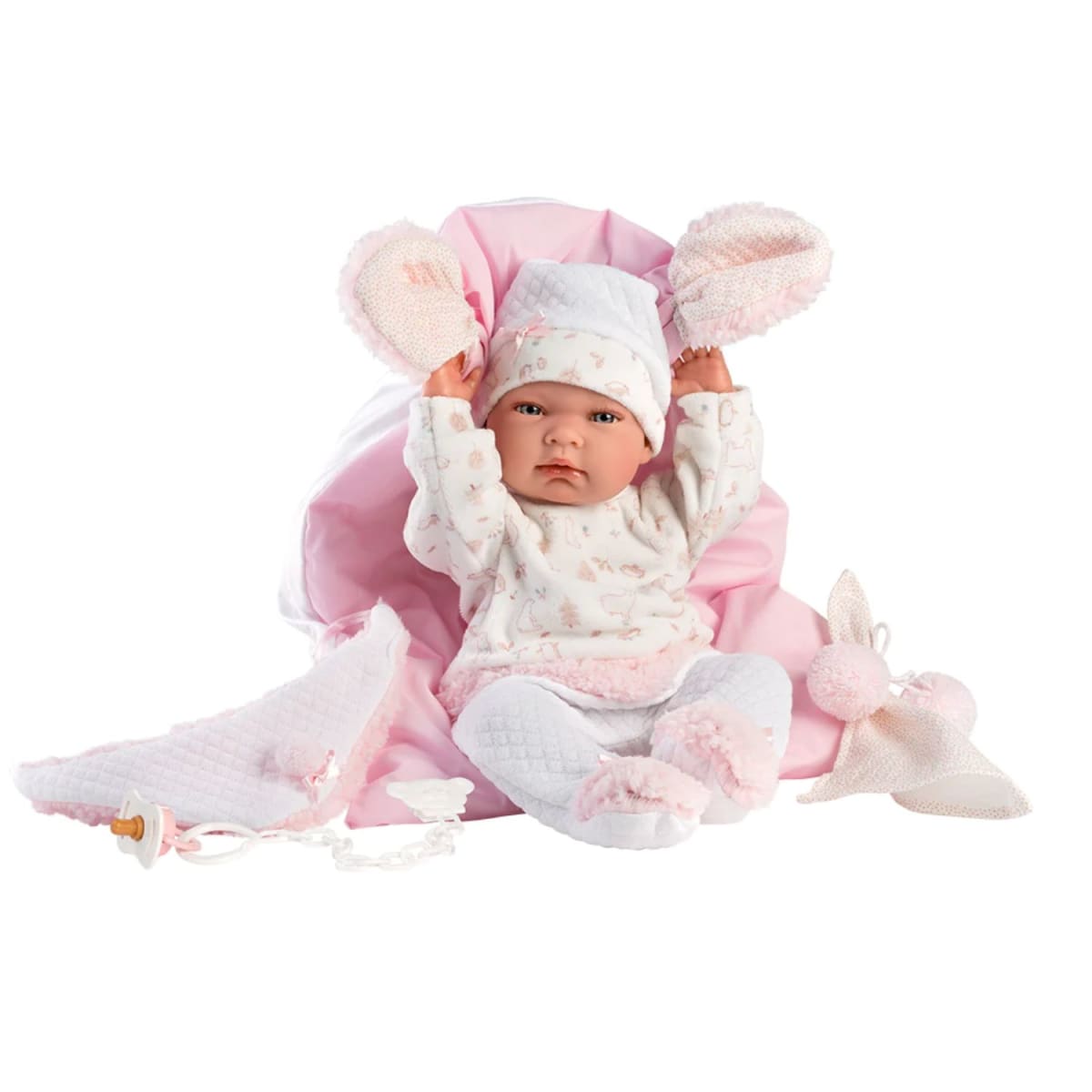 Muñeca Llorens Nica RN Cojín Rosa 40 cm1