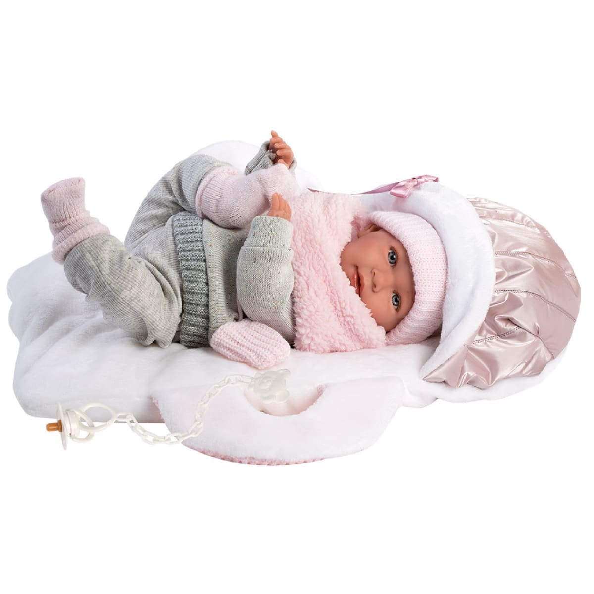 Muñeca Llorens Mimi Llorona Capazo Portabebe2