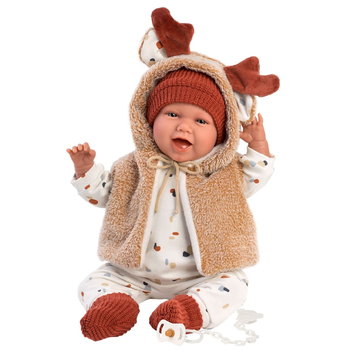 Muñeca Llorens Mimi Sonrisas Vestido Motitas4