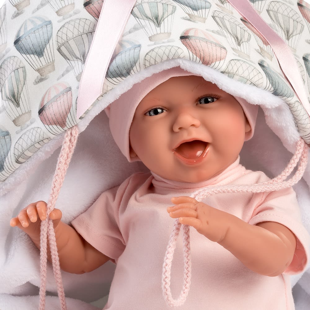 Muñeca Llorens Mimi Sonrisas Globo Mochila2