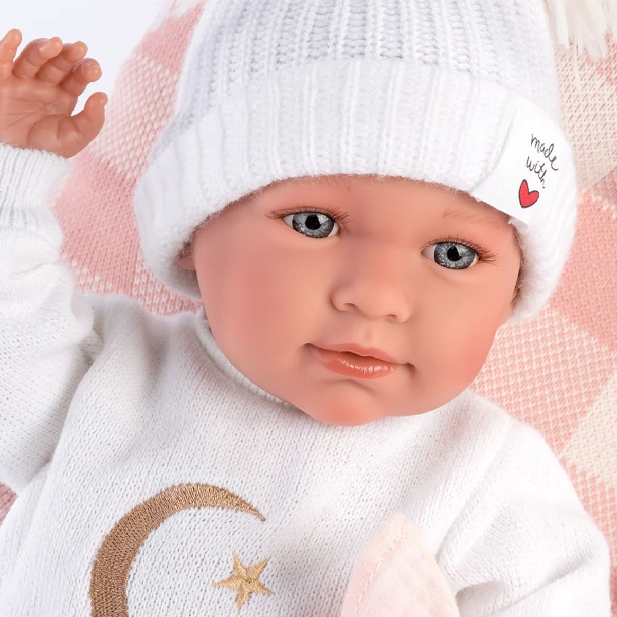 Muñeca Llorens Mimi 30 cm Llorona Bordado Luna3