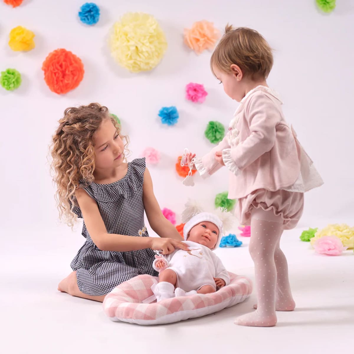 Muñeca Llorens Mimi 30 cm Llorona Bordado Luna4