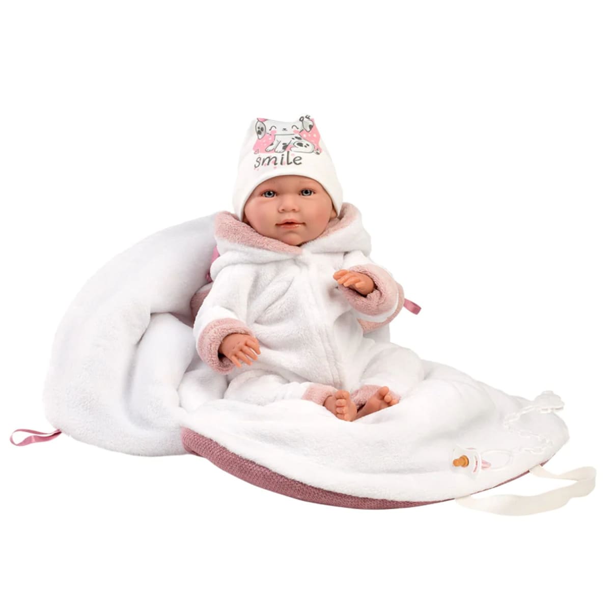 Muñeca Llorens Mimi Llorona 42 cm Saquito Rosa3