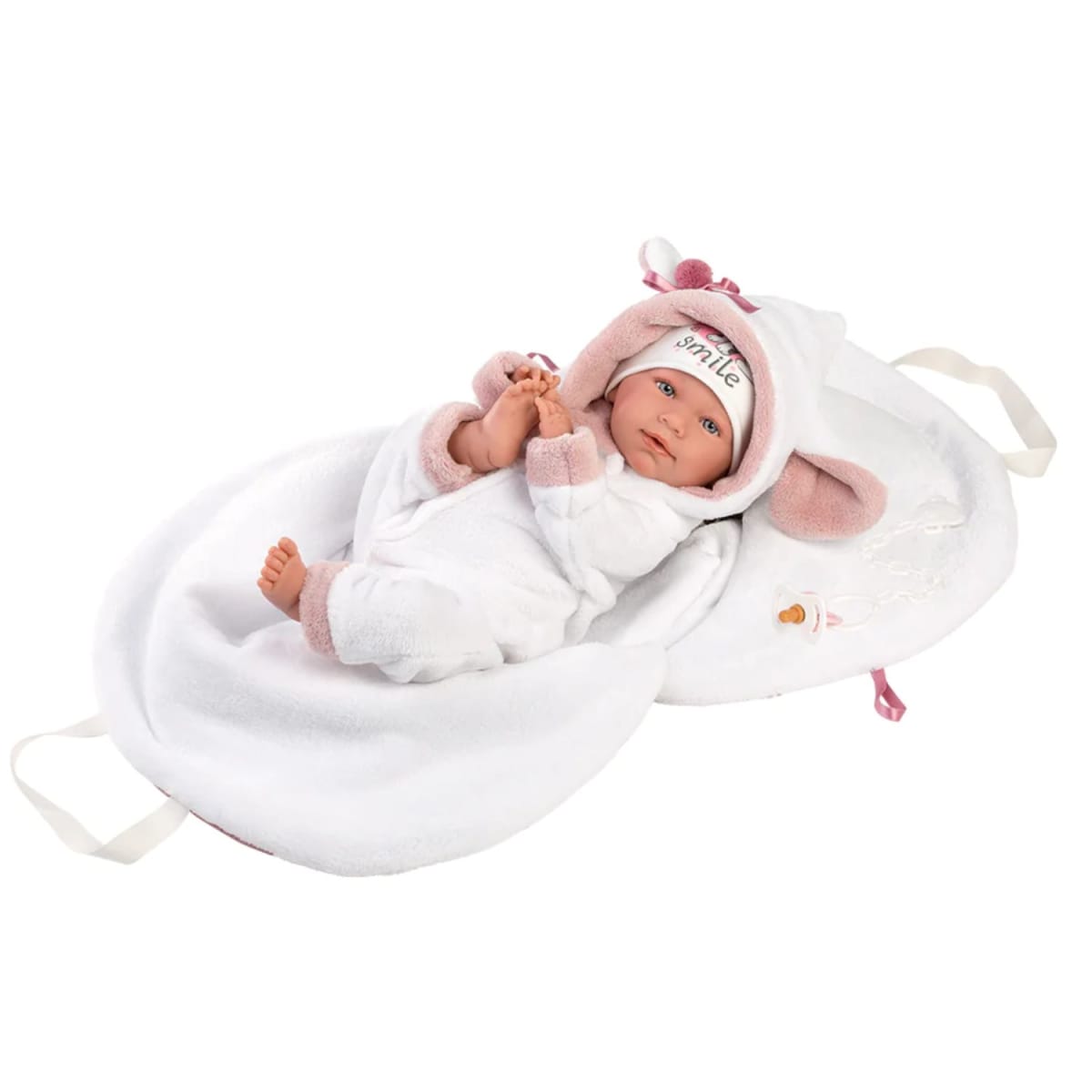 Muñeca Llorens Mimi Llorona 42 cm Saquito Rosa2