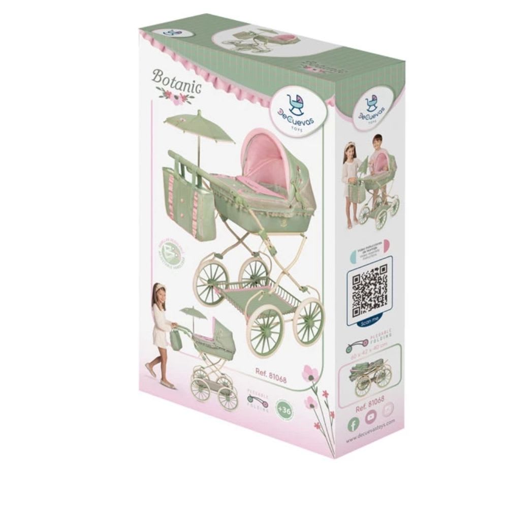 Coche de Muñecas Colección Botanic Plegable con Manillar Regulable y Sombrilla7