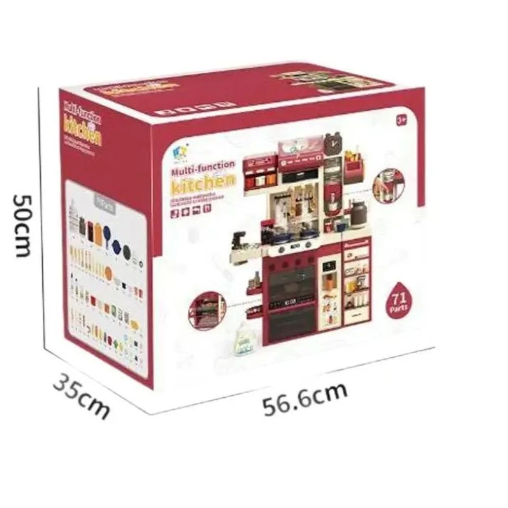 Cocina para Niños Multifunción  Agua, Vapor, Luz y sonido 122 cm, 71 piezas7