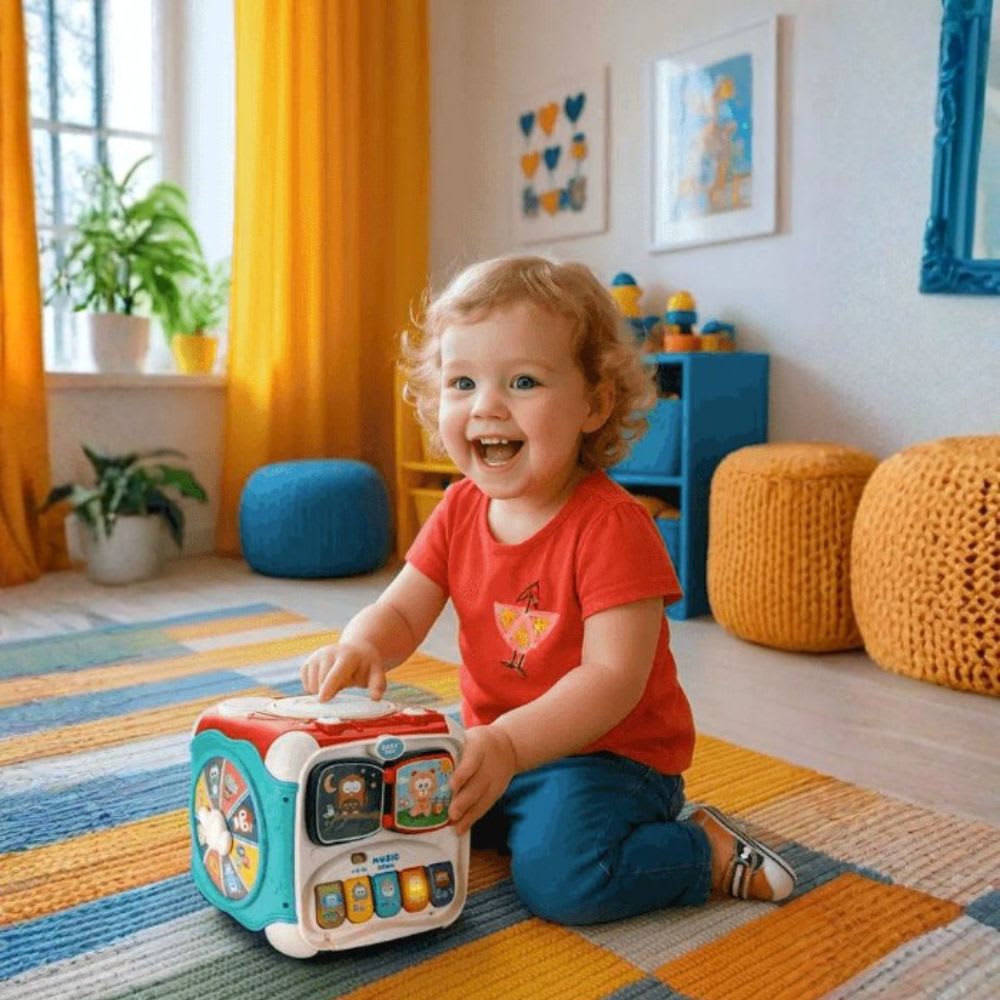 Cubo Didáctico Estimuación para Bebes Multifunciones7