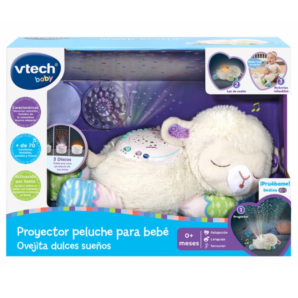 Proyector Peluche para Bebé Ovejita Dulces Sueños6