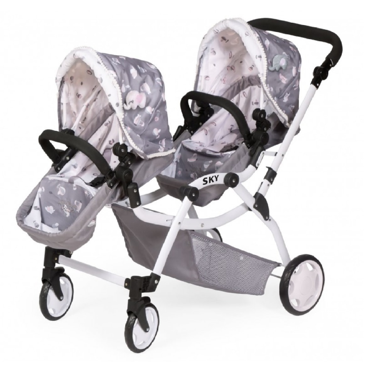Coche Para Muñecas Gemelar Colección Sky3