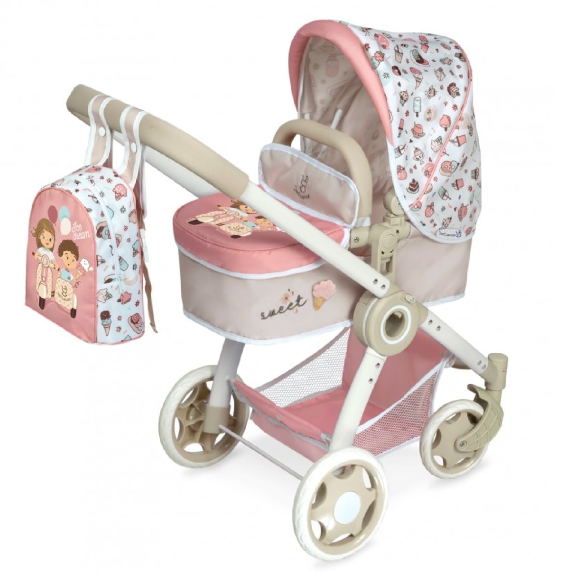 Coche Para Muñecas Convertible 3 en 1 Colección Sweet1