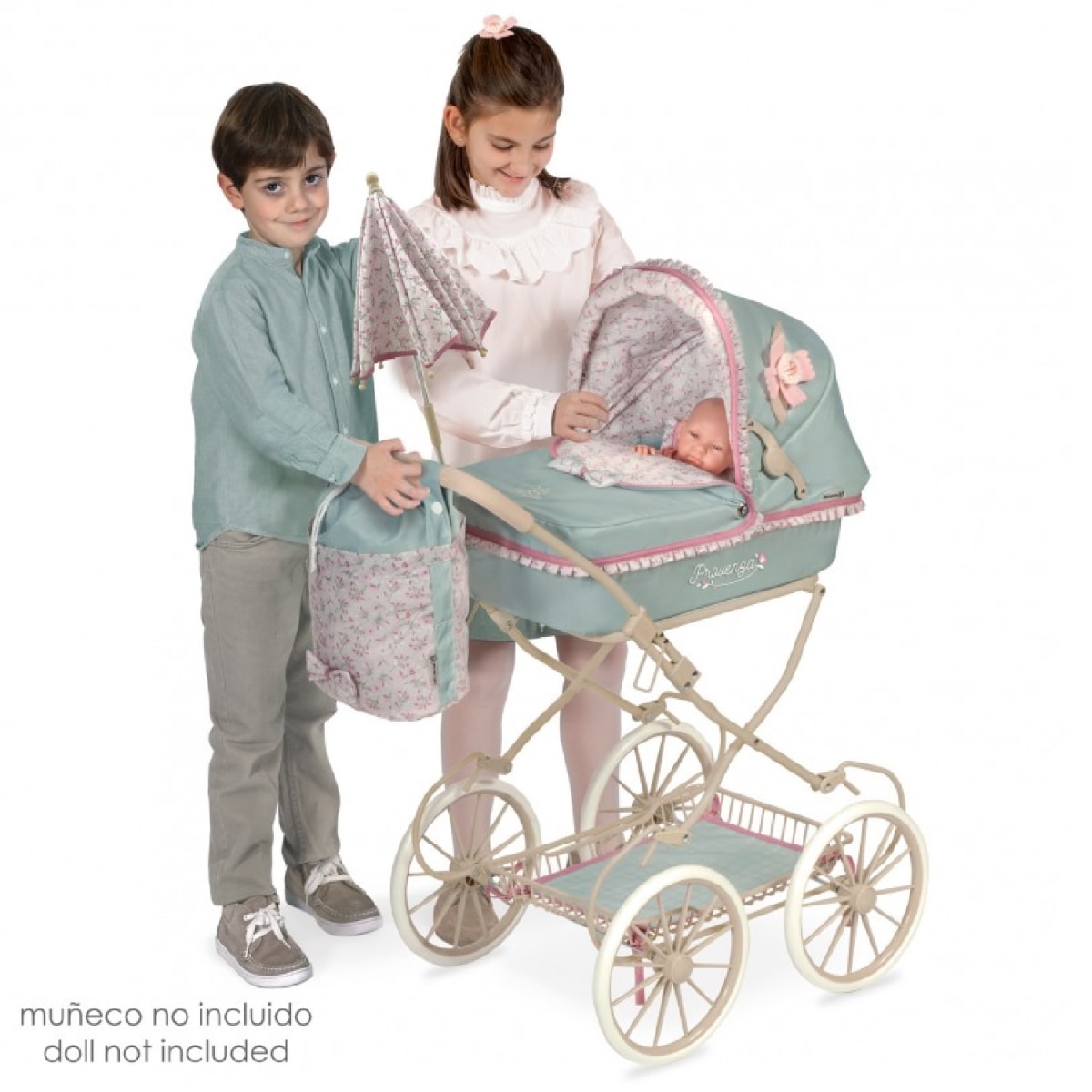 Coche de Muñecas Provenza Plegable con Sombrilla 2