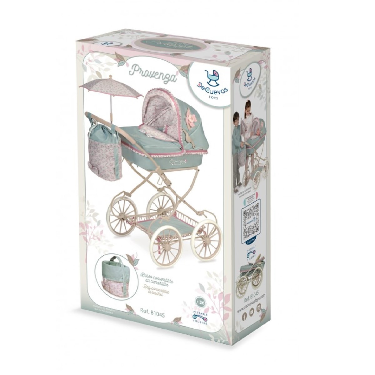 Coche de Muñecas Provenza Plegable con Sombrilla 6