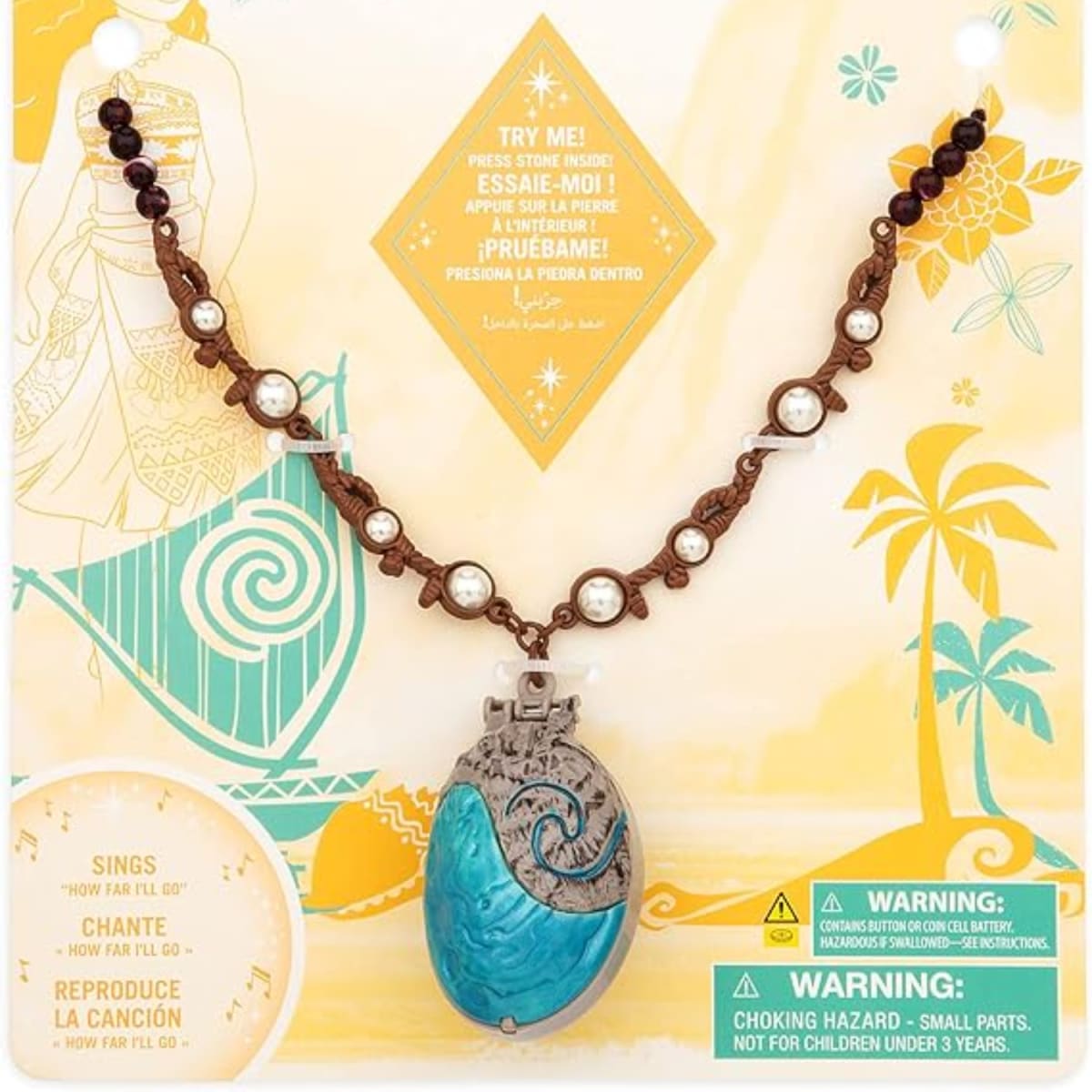 Collar Musical Moana Disney para Niñas15