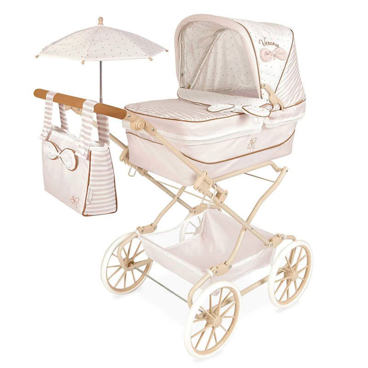 Coche de Muñecas Reborn Verona Plegable con Sombrilla1