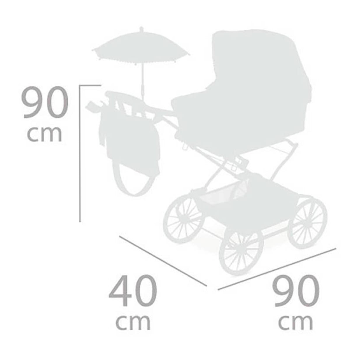 Coche de Muñecas Reborn Verona Plegable con Sombrilla3