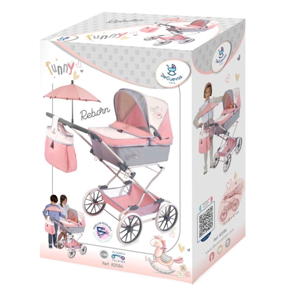 Coche Reborn Para Muñecas Colección Funny2