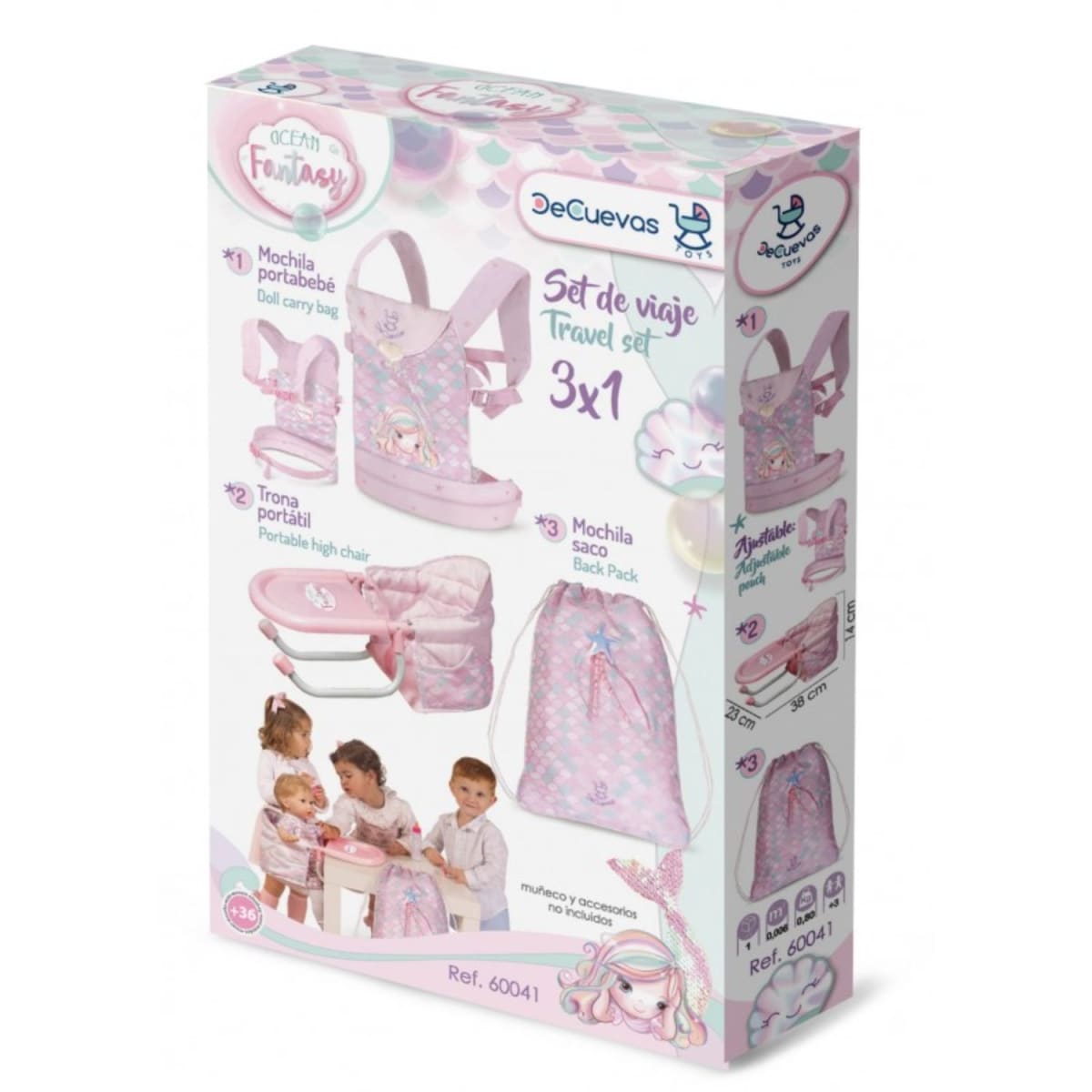 Set de Viaje 3x1 para Muñecas Ocean Fantasy 8