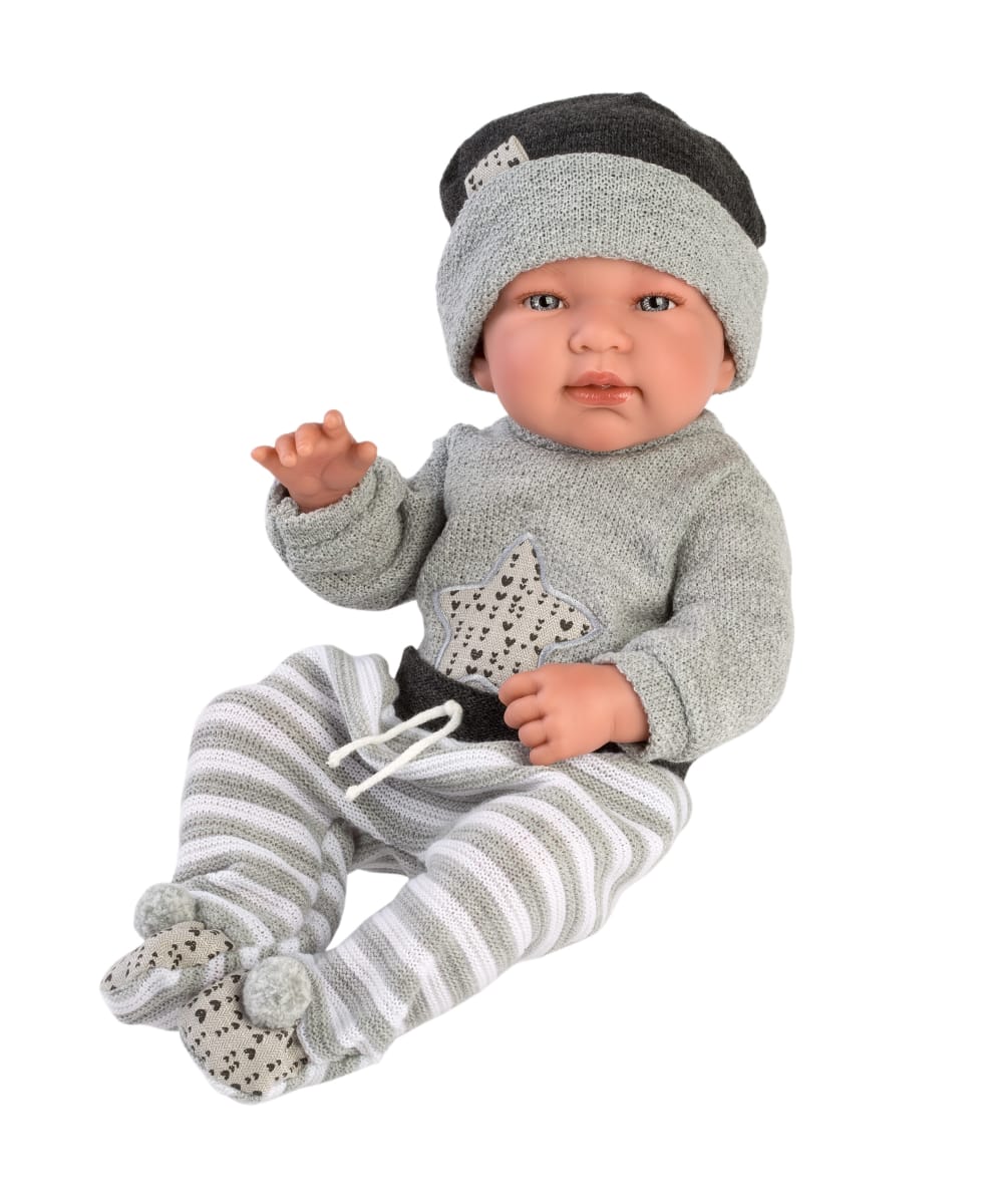 Bebé Tino 43 cm con cojín estrella2