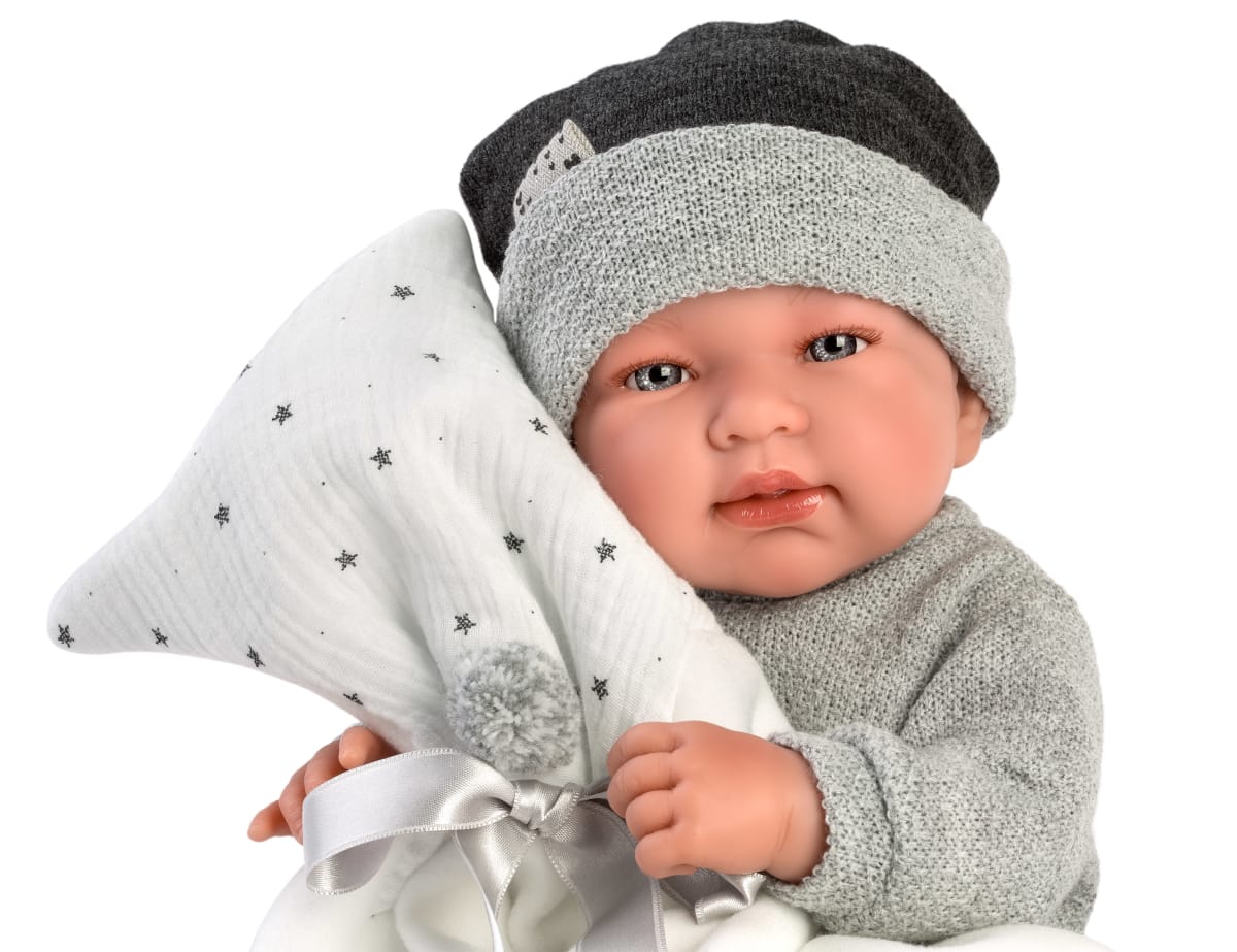 Bebé Tino 43 cm con cojín estrella1