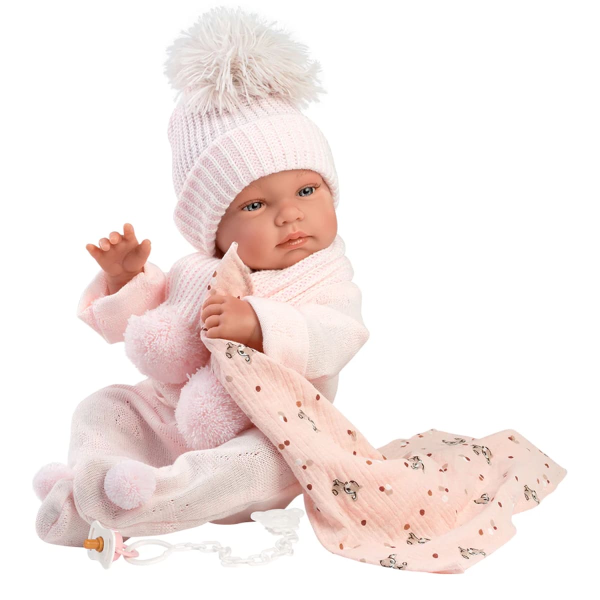Tina 43 cm Toquilla Bambi Rosa1