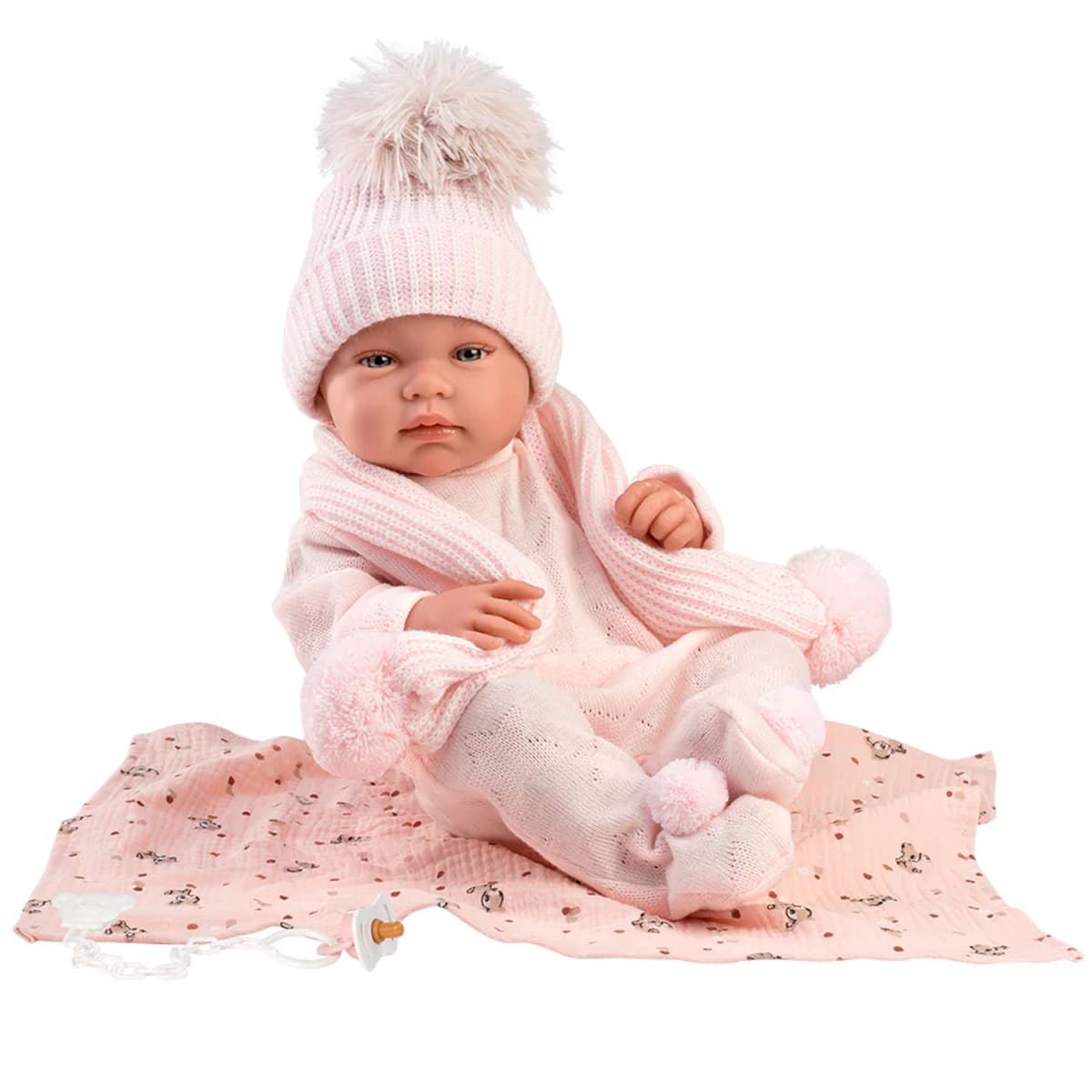 Tina 43 cm Toquilla Bambi Rosa2