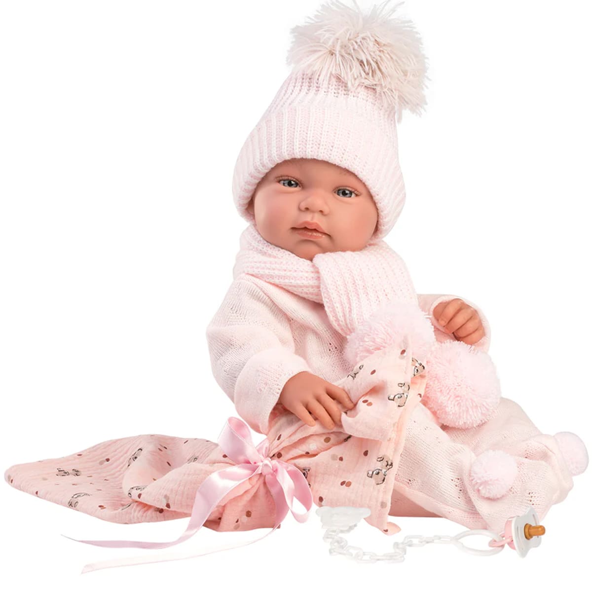 Tina 43 cm Toquilla Bambi Rosa4