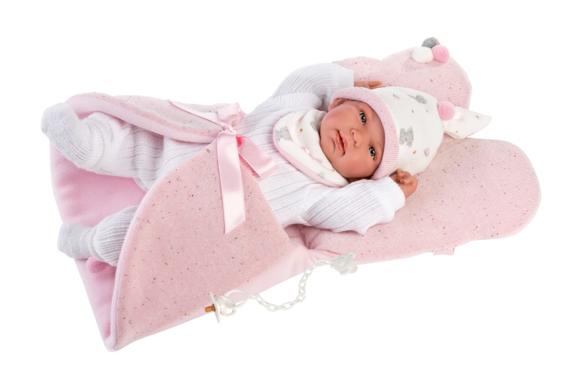 Tina Llorona Recién Nacido 42 cm con Portabebé5