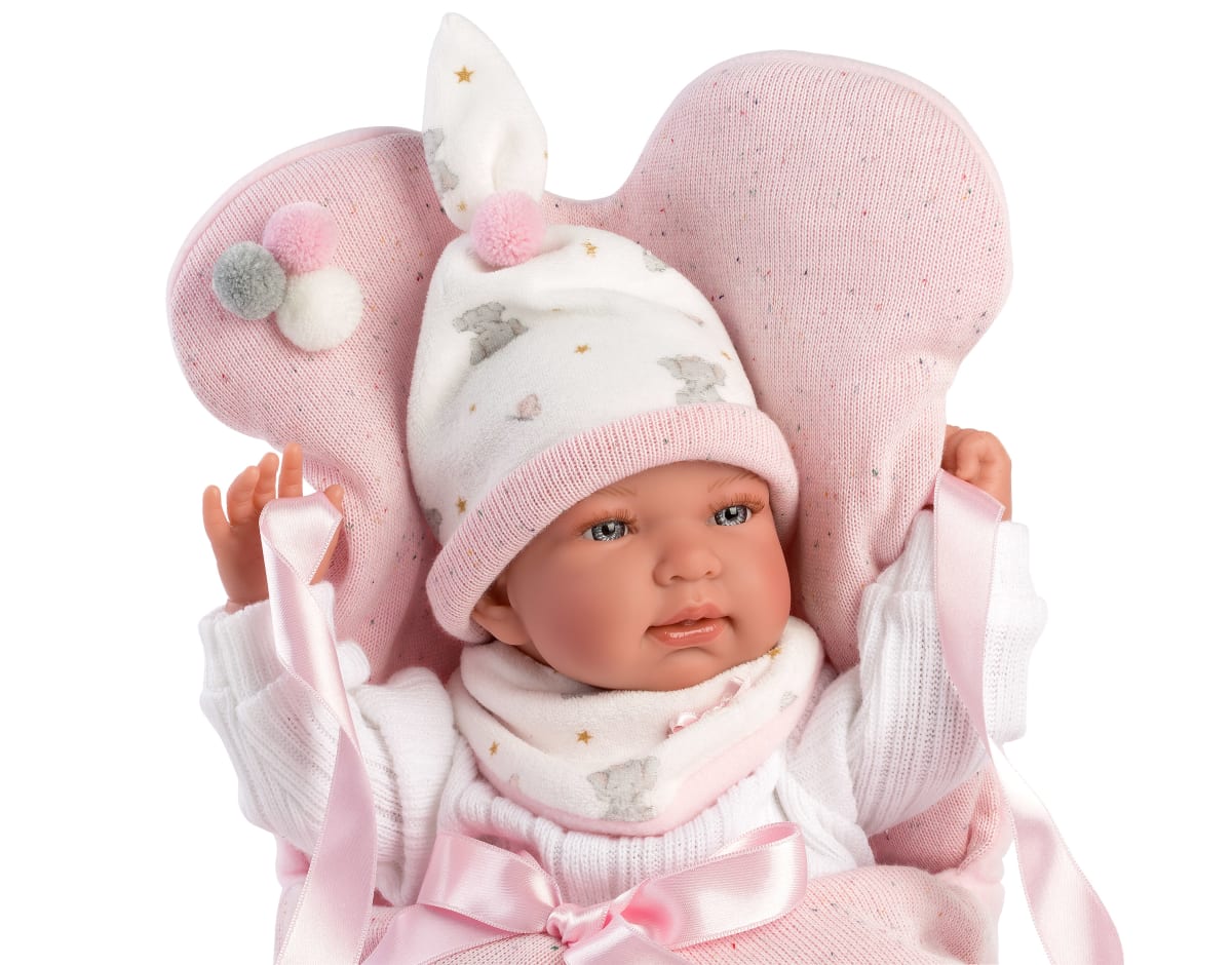 Tina Llorona Recién Nacido 42 cm con Portabebé6