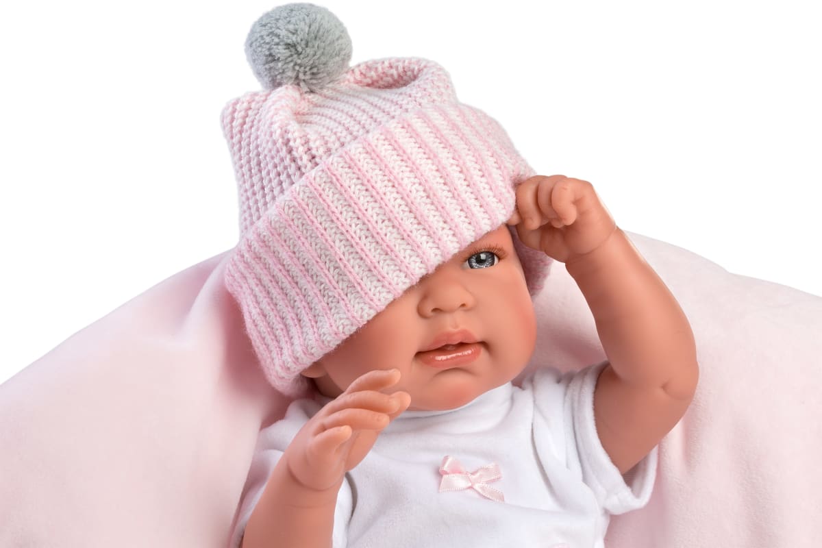 Tina Llorona Recién Nacida 44 cm con Cojín 5
