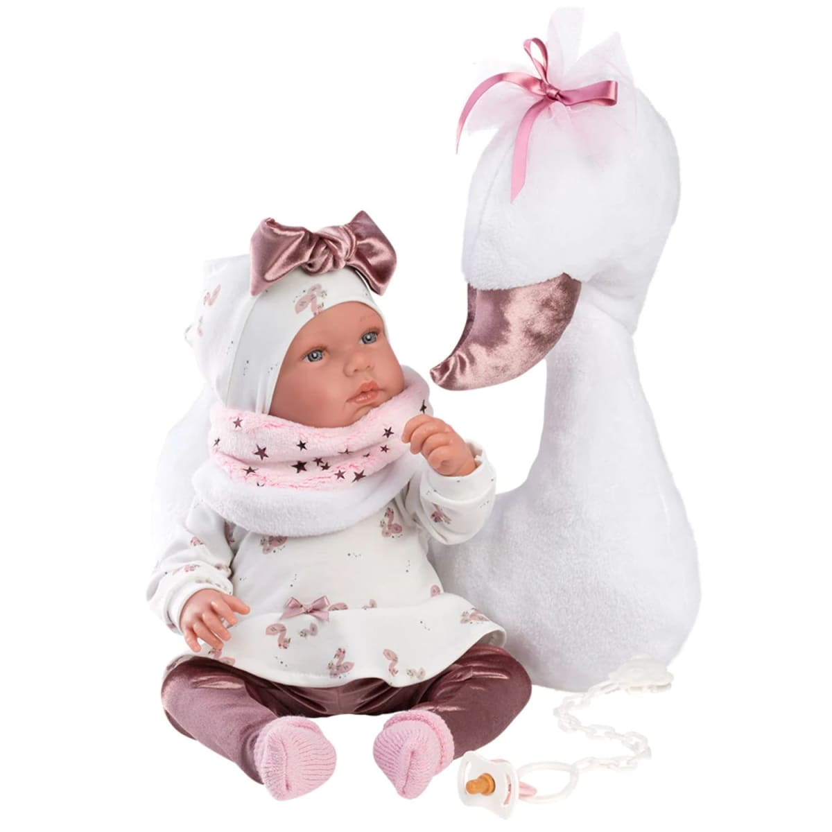 Muñeca Llorens Tina RN Llorona 44 cm Cisne3