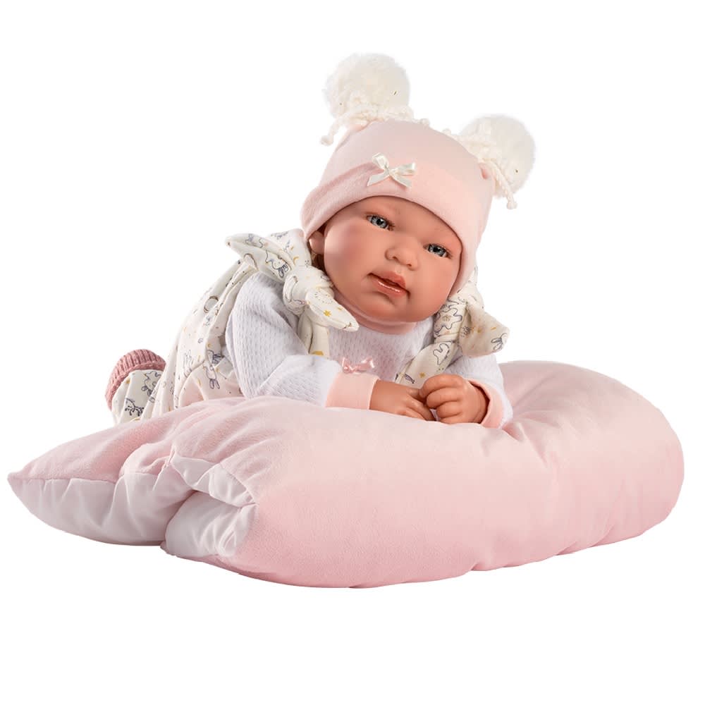 Muñeca Llorens Bebé Tina Llorona 44 Cm Cojin4