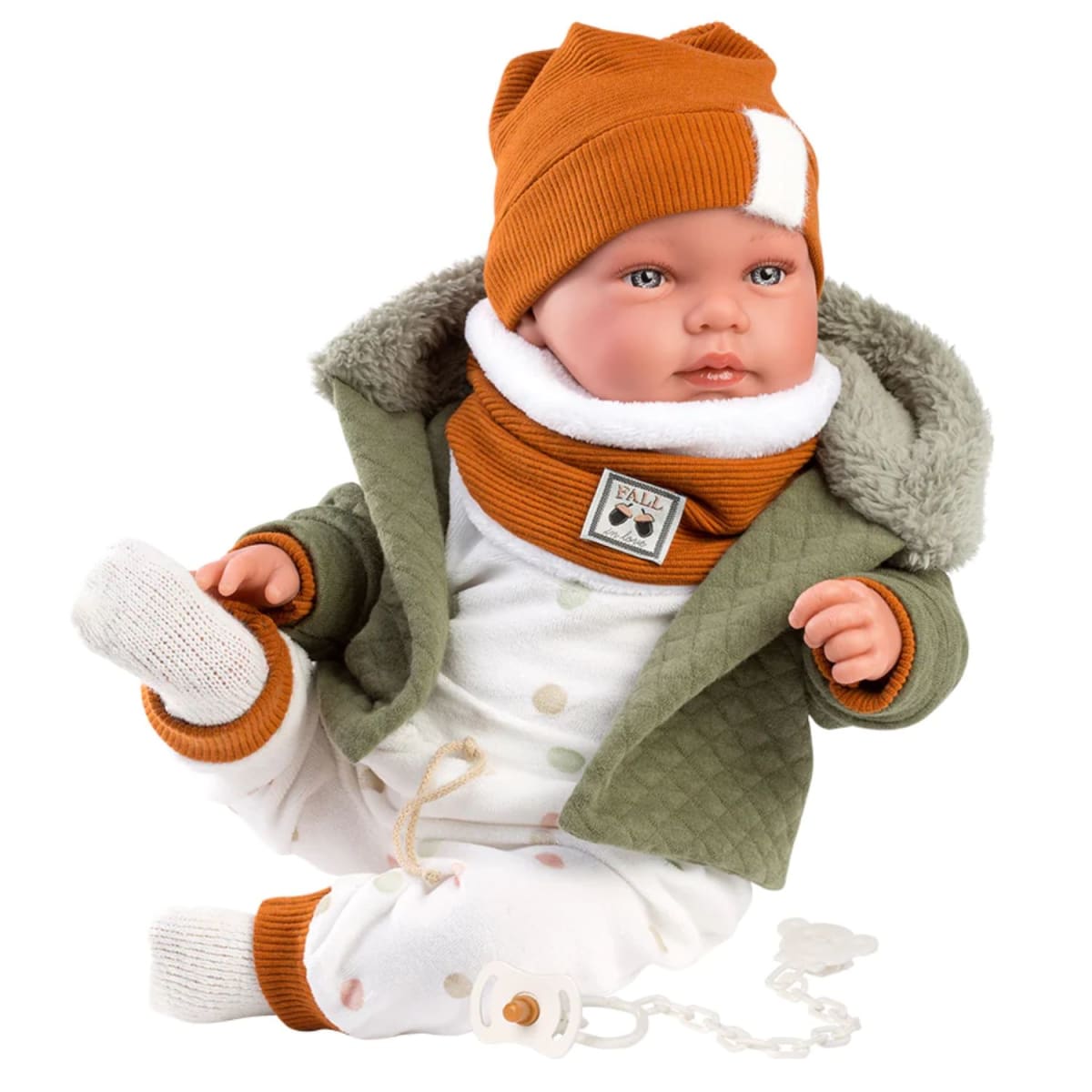 Muñeco Llorens Talo Recien Nacido Sonrisas 44 cm3