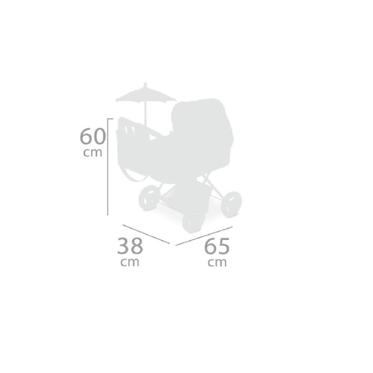 Coche de Muñecas Plegable con Sombrilla Martina4