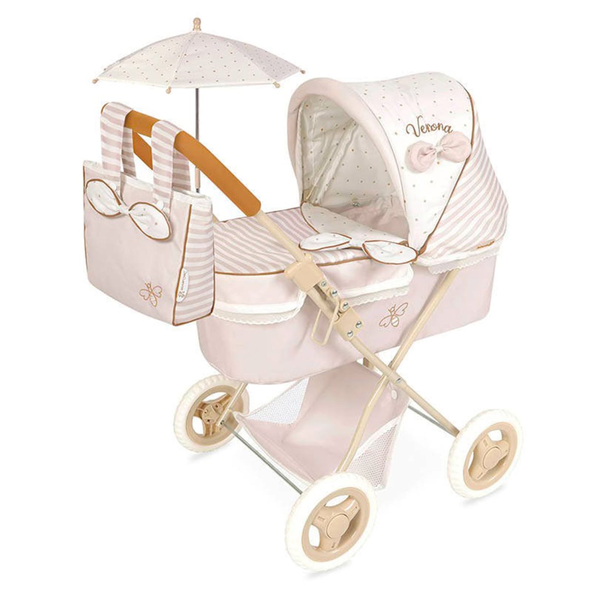 Coche de Muñecas Verona Plegable con Sombrilla 1