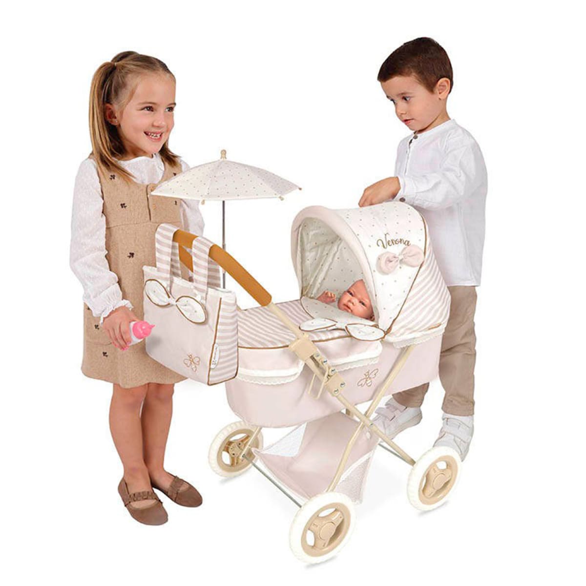 Coche de Muñecas Verona Plegable con Sombrilla 5