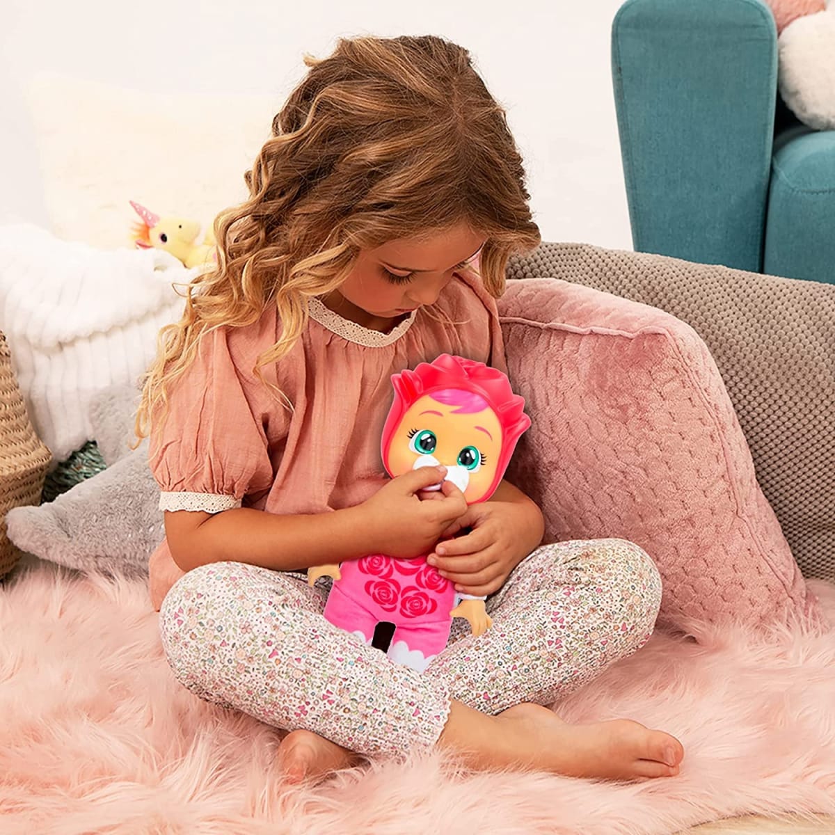 Muñeca Cry Babies Tiny Cuddles Rose 25 cm5
