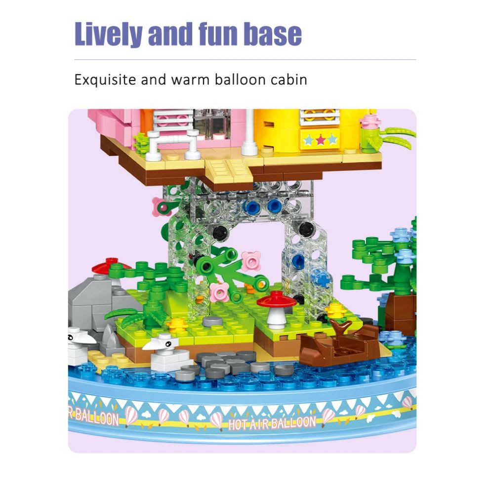 Bloques para Armar Casa de Globos con Luz 998 piezas8