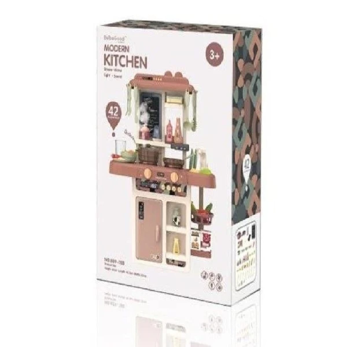 Cocina para Niños  Vapor,Luz y Agua 63cm con 42 piezas 4