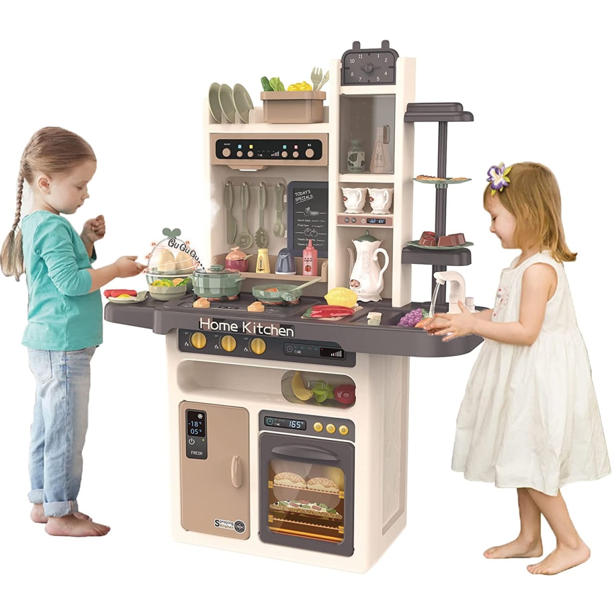 Cocina Moderna de Lujo para Niños Vapor, Luz, Agua 93.5 cm de altura5