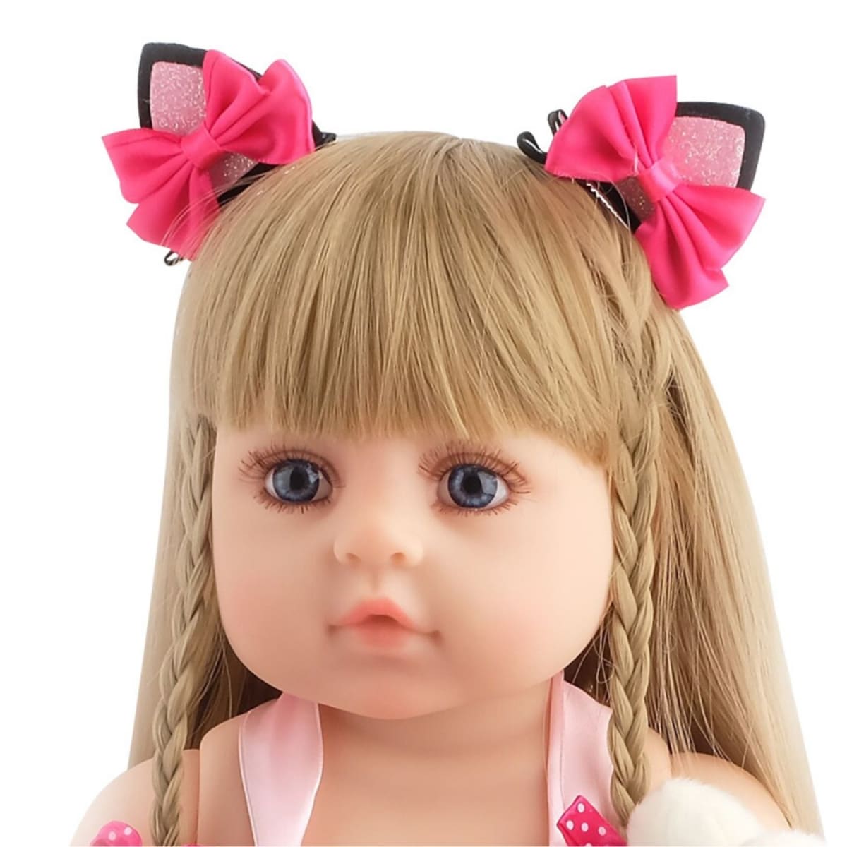 Muñeca Bebe Real Interactiva 55 cm Tipo Reborn 1Pink2