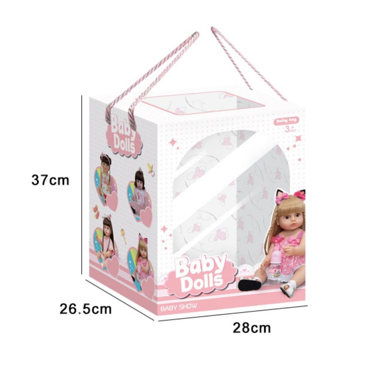 Muñeca Bebe Real Interactiva 55 cm Tipo Reborn-2Pink5