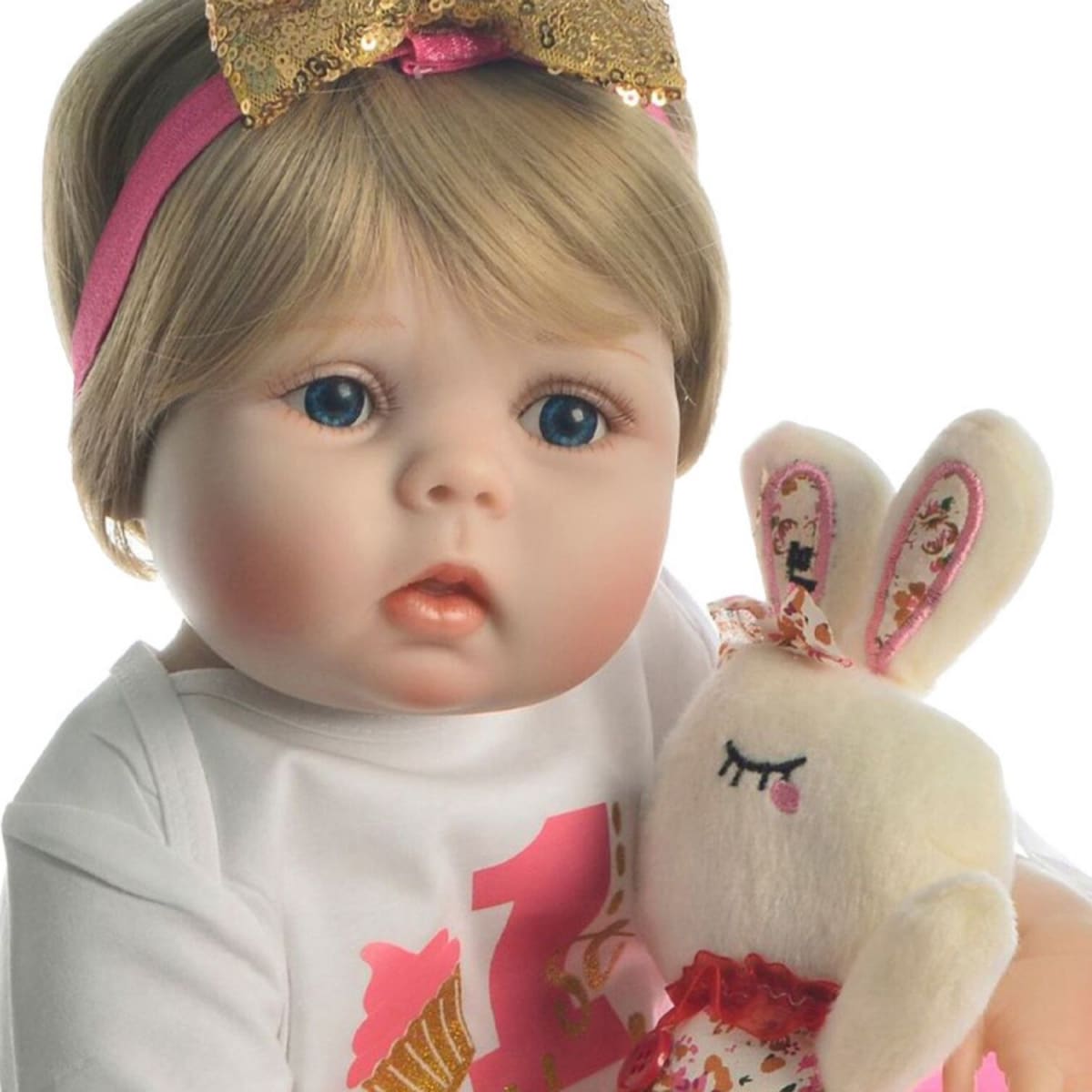Muñeca Bebe Real Interactiva 55 cm Tipo Reborn-3Pink2