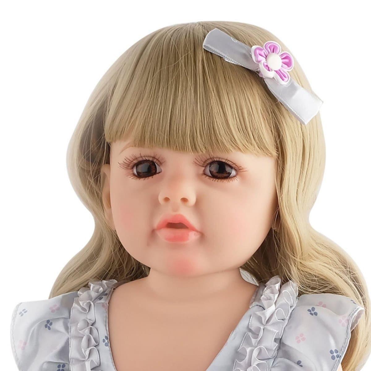 Muñeca Bebe Real Interactiva 55 cm Tipo Reborn-7Blue3