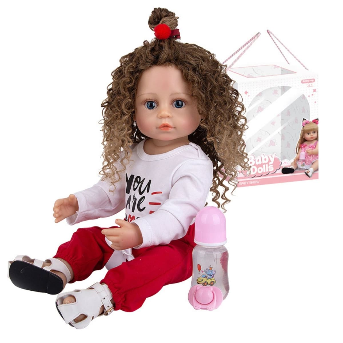 Muñeca Bebe Real Interactiva 55 cm Tipo Reborn-8 Red1