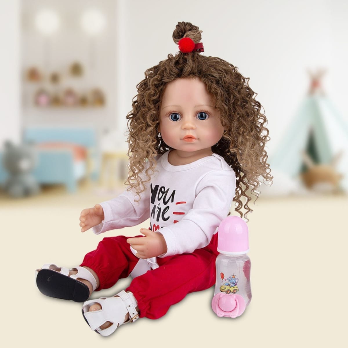 Muñeca Bebe Real Interactiva 55 cm Tipo Reborn-8 Red3