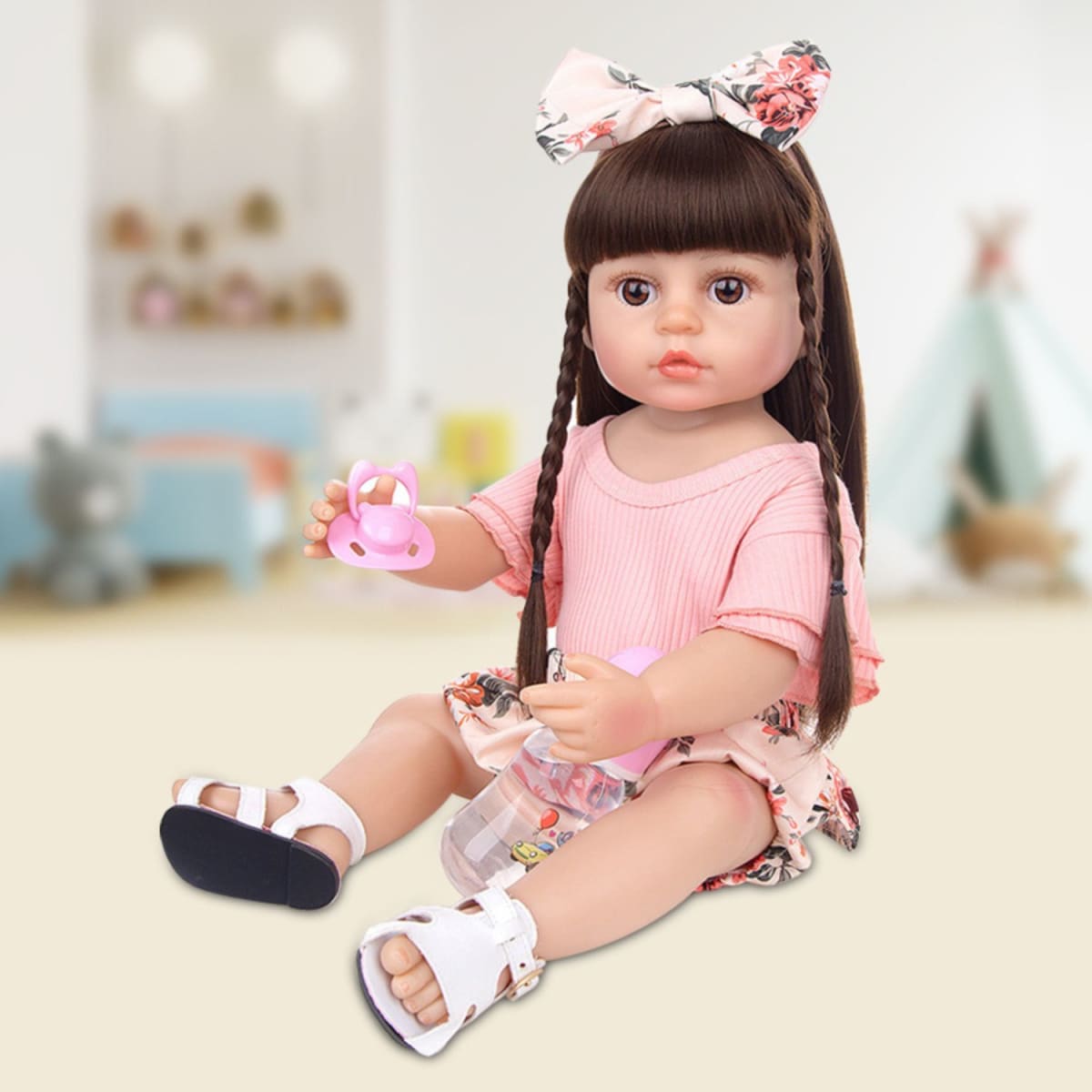Muñeca Bebe Real Interactiva 55 cm Tipo Reborn-5 Es3