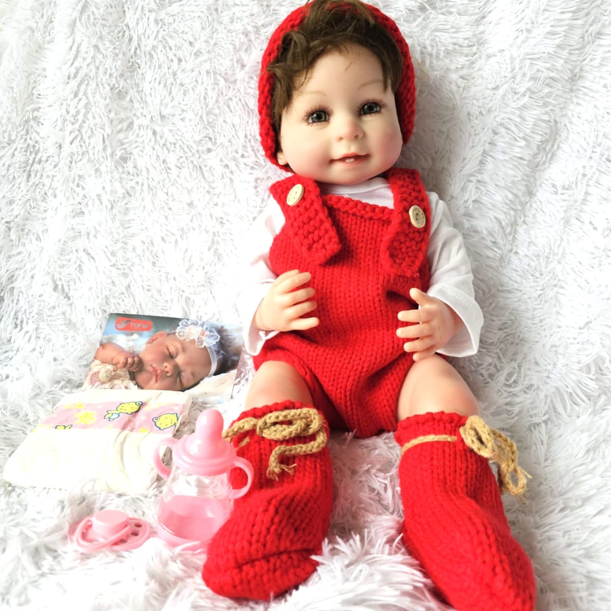 Muñeca Bebe Reborn Vinilo Siliconado Any Reborn 55 cm3