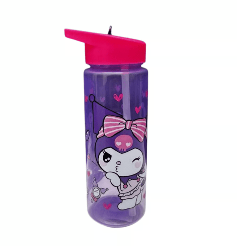 Tomatodo Botella PP Con Caña 590 ML Kuromi1