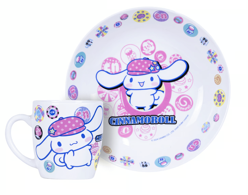 Set 2 Piezas Taza y Plato Céramica Cinnamoroll Sanrio2