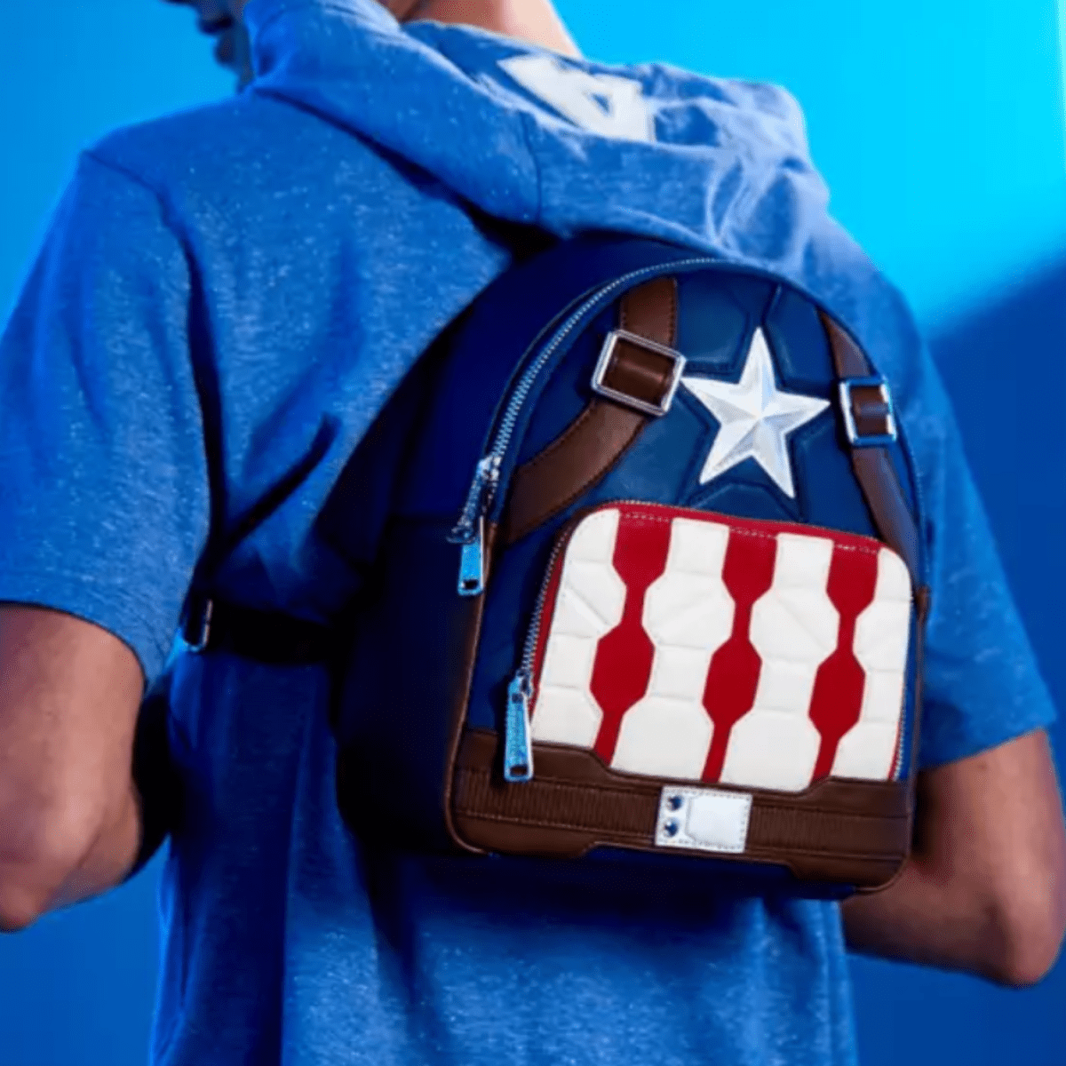 Mini Mochila Capitan America Marvel Loungefly2